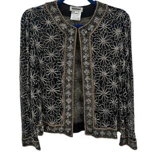 Vintage Mark & John By Gopal Floral Sequin Blazer